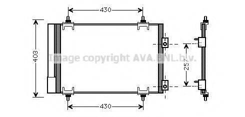 AVA QUALITY COOLING CNA5231D Конденсатор, кондиционер