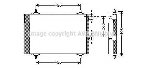 AVA QUALITY COOLING CNA5241D Конденсатор, кондиционер