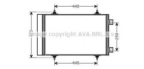 AVA QUALITY COOLING CNA5263D Конденсатор, кондиционер