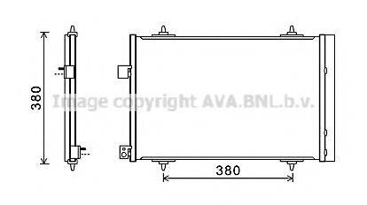 AVA QUALITY COOLING CNA5274D Конденсатор, кондиционер