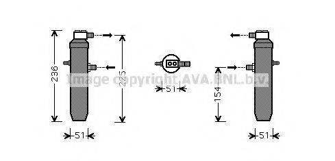 AVA QUALITY COOLING CND234 Осушитель, кондиционер