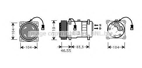 AVA QUALITY COOLING CNK019 Компрессор, кондиционер