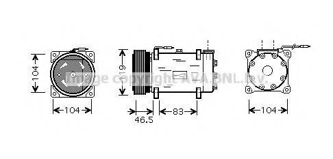 AVA QUALITY COOLING CNK160 Компрессор, кондиционер