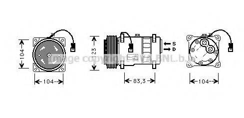 AVA QUALITY COOLING CNK177 Компрессор, кондиционер