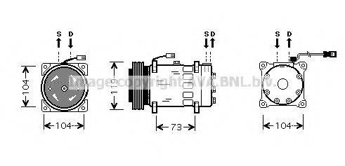 AVA QUALITY COOLING CNK180 Компрессор, кондиционер