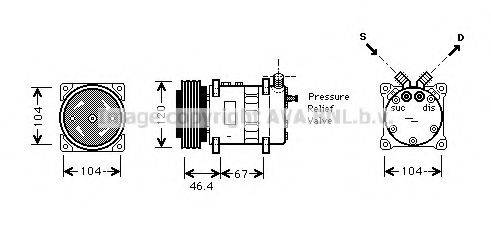 AVA QUALITY COOLING CNK210 Компрессор, кондиционер