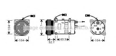 AVA QUALITY COOLING CNK222 Компрессор, кондиционер