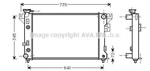 AVA QUALITY COOLING CR2032 Радиатор, охлаждение двигателя