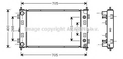 AVA QUALITY COOLING CR2034 Радиатор, охлаждение двигателя