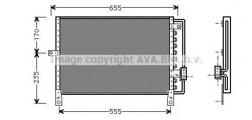 AVA QUALITY COOLING CR5014 Конденсатор, кондиционер