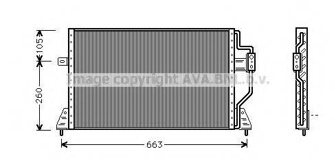 AVA QUALITY COOLING CR5024 Конденсатор, кондиционер