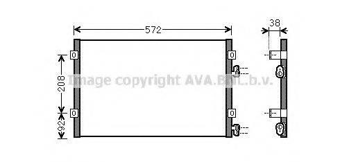 AVA QUALITY COOLING CR5103 Конденсатор, кондиционер