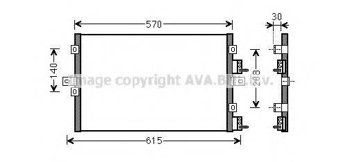 AVA QUALITY COOLING CR5114 Конденсатор, кондиционер