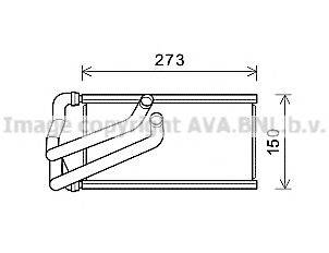 AVA QUALITY COOLING CR6140 Теплообменник, отопление салона