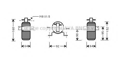 AVA QUALITY COOLING CRD058 Осушитель, кондиционер