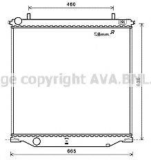 AVA QUALITY COOLING CT2058 Радиатор, охлаждение двигателя