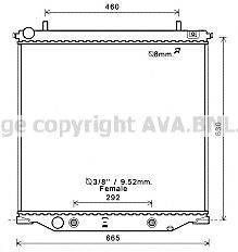 AVA QUALITY COOLING CT2059 Радиатор, охлаждение двигателя