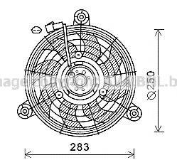 AVA QUALITY COOLING CT7503 Вентилятор, охлаждение двигателя