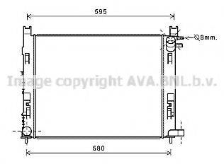 AVA QUALITY COOLING DAA2007 Радиатор, охлаждение двигателя