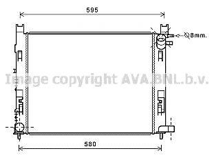 AVA QUALITY COOLING DAA2008 Радиатор, охлаждение двигателя