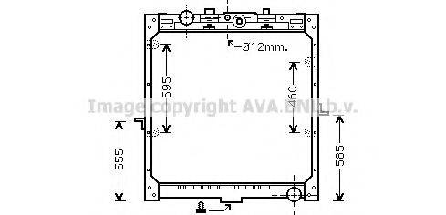 AVA QUALITY COOLING DF2035 Радиатор, охлаждение двигателя