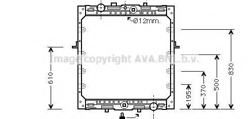 AVA QUALITY COOLING DFA2010 Радиатор, охлаждение двигателя