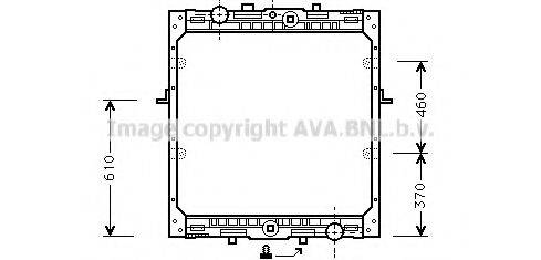 AVA QUALITY COOLING DFA2012 Радиатор, охлаждение двигателя