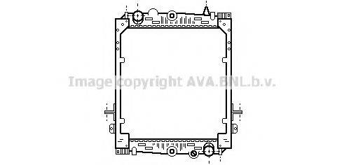AVA QUALITY COOLING DFA2024 Радиатор, охлаждение двигателя