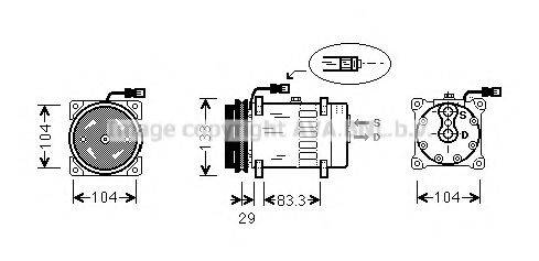 AVA QUALITY COOLING DFK025 Компрессор, кондиционер