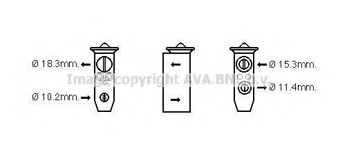 AVA QUALITY COOLING DN1358 Расширительный клапан, кондиционер