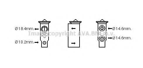 AVA QUALITY COOLING DN1379 Расширительный клапан, кондиционер