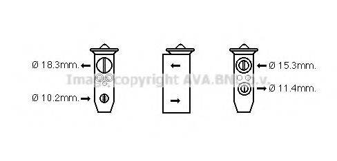 AVA QUALITY COOLING DN1388 Расширительный клапан, кондиционер