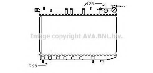 AVA QUALITY COOLING DN2123 Радиатор, охлаждение двигателя