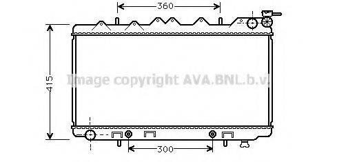 AVA QUALITY COOLING DN2137 Радиатор, охлаждение двигателя