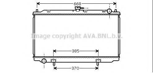 AVA QUALITY COOLING DN2216 Радиатор, охлаждение двигателя