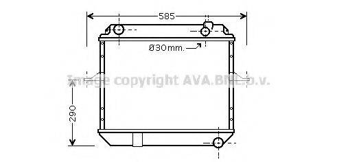 AVA QUALITY COOLING DN2230 Радиатор, охлаждение двигателя