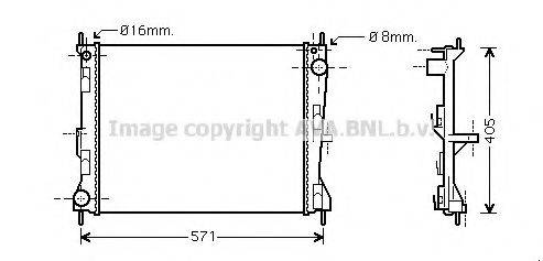 AVA QUALITY COOLING DN2235 Радиатор, охлаждение двигателя