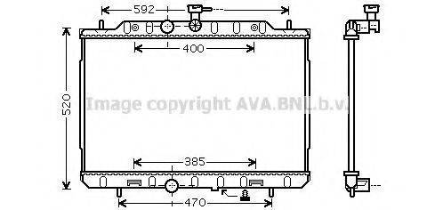 AVA QUALITY COOLING DN2291 Радиатор, охлаждение двигателя