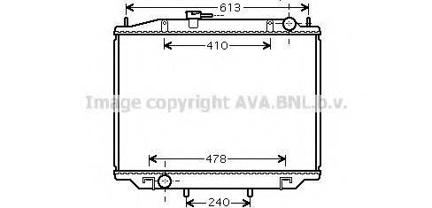 AVA QUALITY COOLING DN2300 Радиатор, охлаждение двигателя