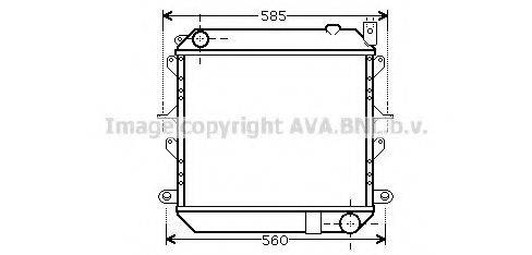 AVA QUALITY COOLING DN2310 Радиатор, охлаждение двигателя