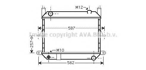 AVA QUALITY COOLING DN2312 Радиатор, охлаждение двигателя