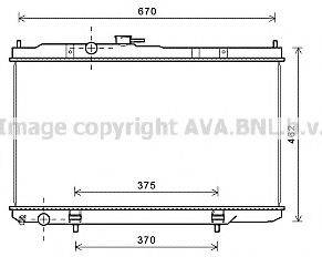 AVA QUALITY COOLING DN2352 Радиатор, охлаждение двигателя