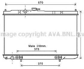 AVA QUALITY COOLING DN2353 Радиатор, охлаждение двигателя