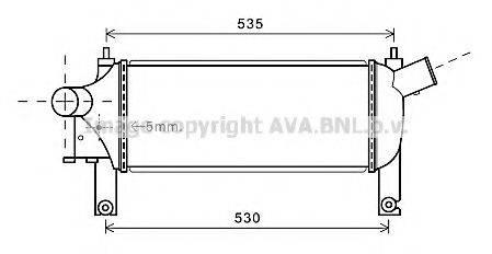 AVA QUALITY COOLING DN4339 Интеркулер