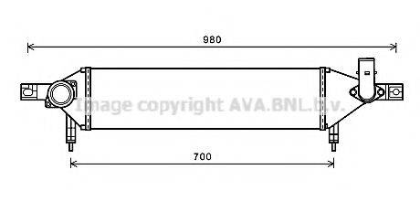 AVA QUALITY COOLING DN4409 Интеркулер