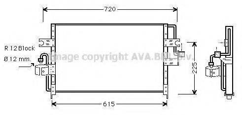 AVA QUALITY COOLING DN5165 Конденсатор, кондиционер