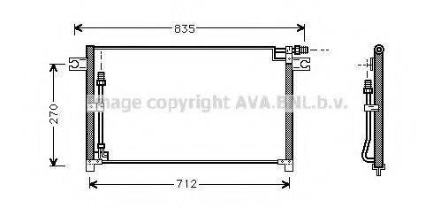 AVA QUALITY COOLING DN5185 Конденсатор, кондиционер