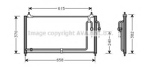 AVA QUALITY COOLING DN5200 Конденсатор, кондиционер
