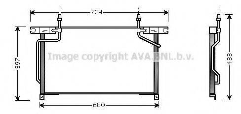 AVA QUALITY COOLING DN5213 Конденсатор, кондиционер