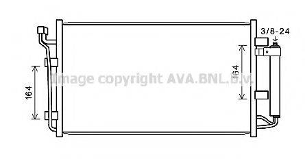 AVA QUALITY COOLING DN5387D Конденсатор, кондиционер